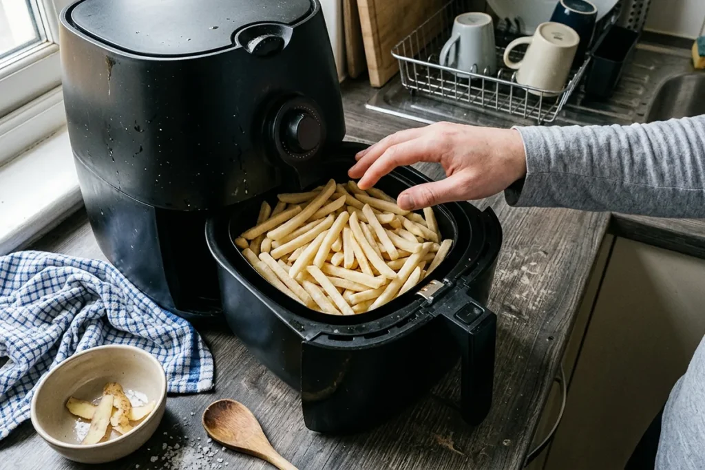 Waarom je frietjes uit de airfryer nooit écht knapperig worden (en hoe deze simpele fout dat veroorzaakt)
