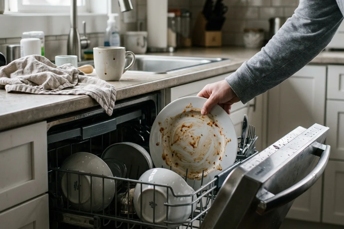 Waarom je vaatwasser juist "vies" moet zijn om echt schoon te worden (en de fout die bijna iedereen maakt)