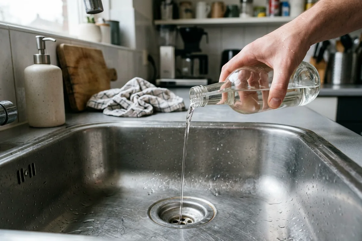 Waarom slimme huishoudens nu massaal azijn in hun afvoer gieten (en het is niet alleen voor de geur)